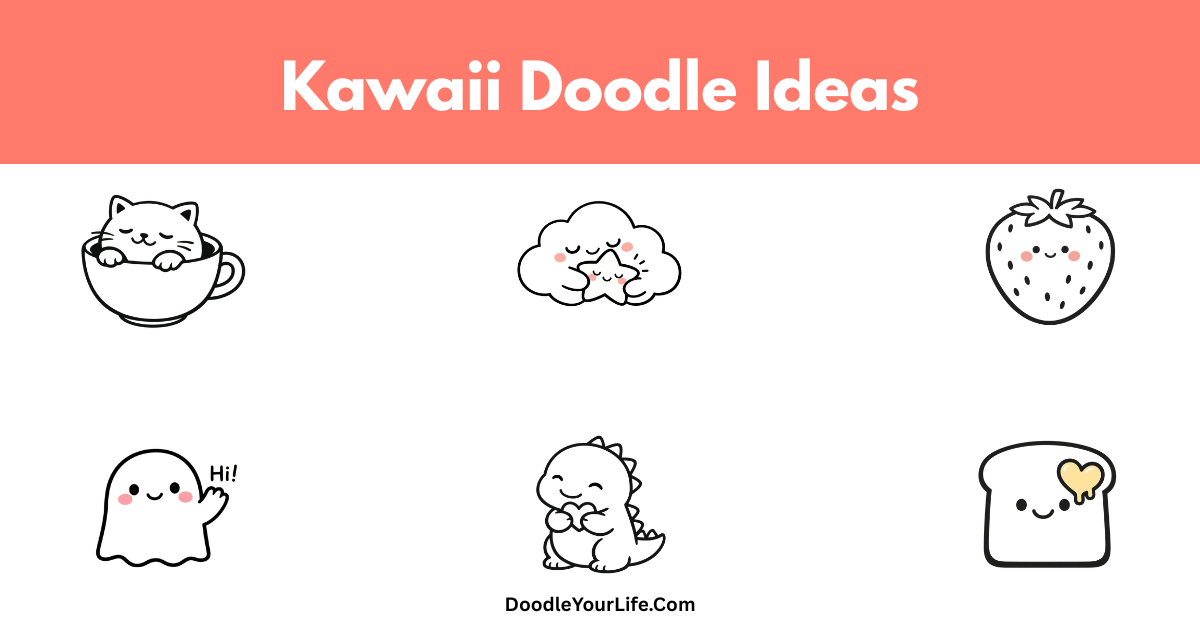 Cute and Easy Kawaii Doodles and Drawing Ideas