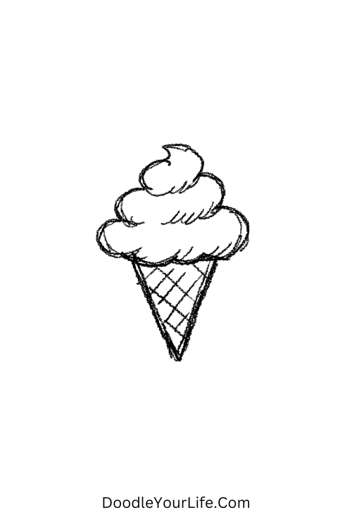 Cloud Ice Cream Summer Doodle