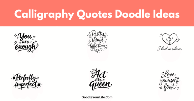 Cute and Easy Calligraphy Quotes Doodles and Drawing Ideas