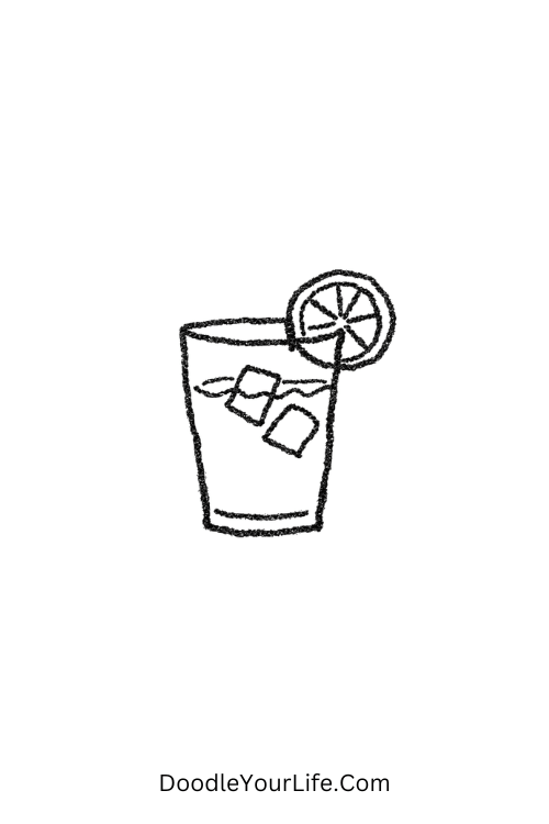 Lemonade Glass Chill Summer Doodle