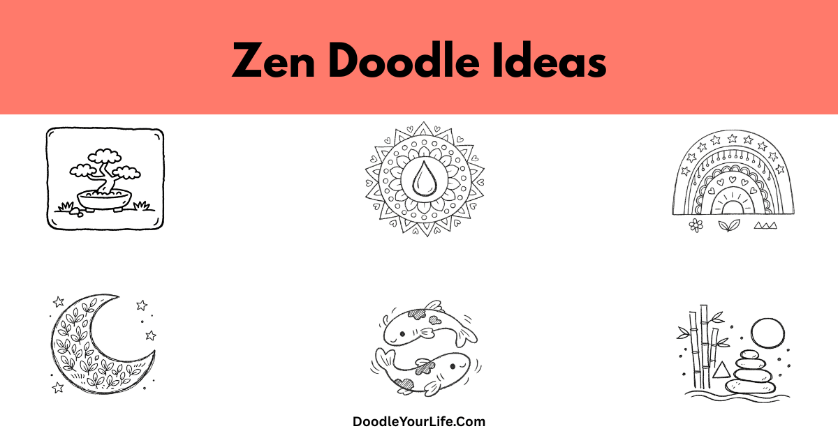 Cute and Easy Zen Doodles and Drawing Ideas