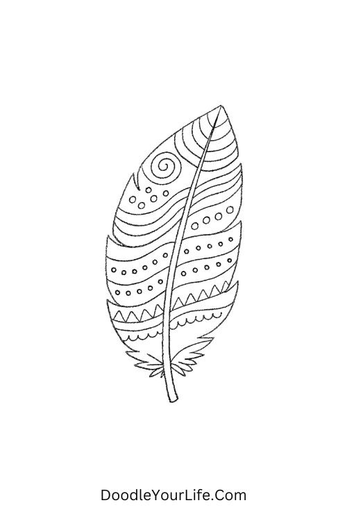 Feather Flow Pattern Doodle 1