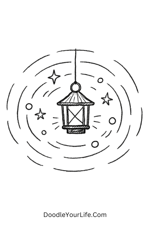 Hanging Lantern Glow Doodle 1